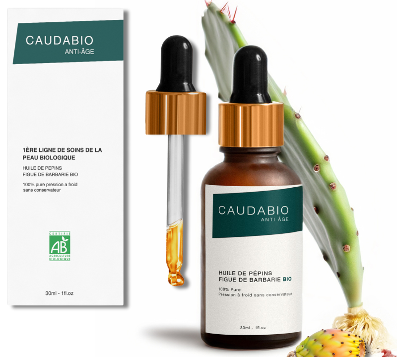 Huile de Graines de Figue de Barbarie CAUDABIO : Votre Nouvel Allié Anti-Âge