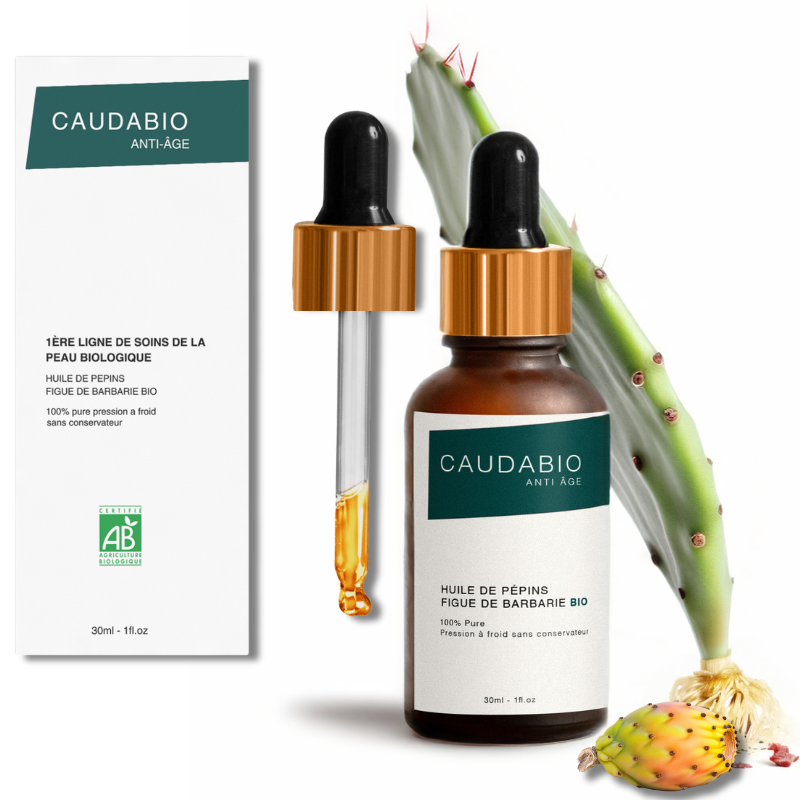 Huile de Graines de Figue de Barbarie CAUDABIO : Votre Nouvel Allié Anti-Âge