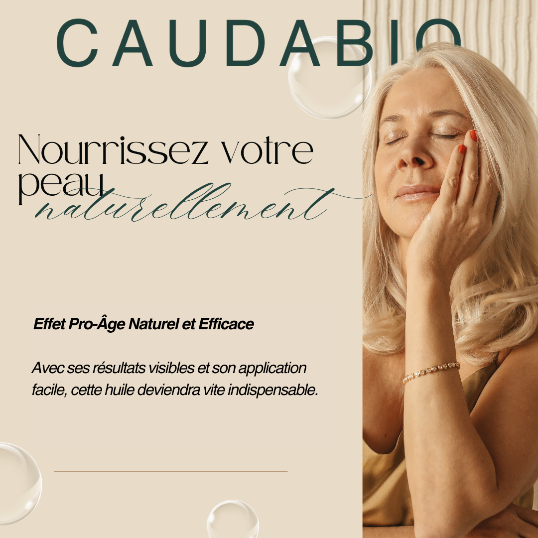 Huile anti rides c'est l'huile de pépins de figue de barbarie 100% bio de la marque caudabio